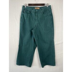 Jewel Tone High Rise Garment Dyed Wide Leg Crop Jeans Judy Blue 14